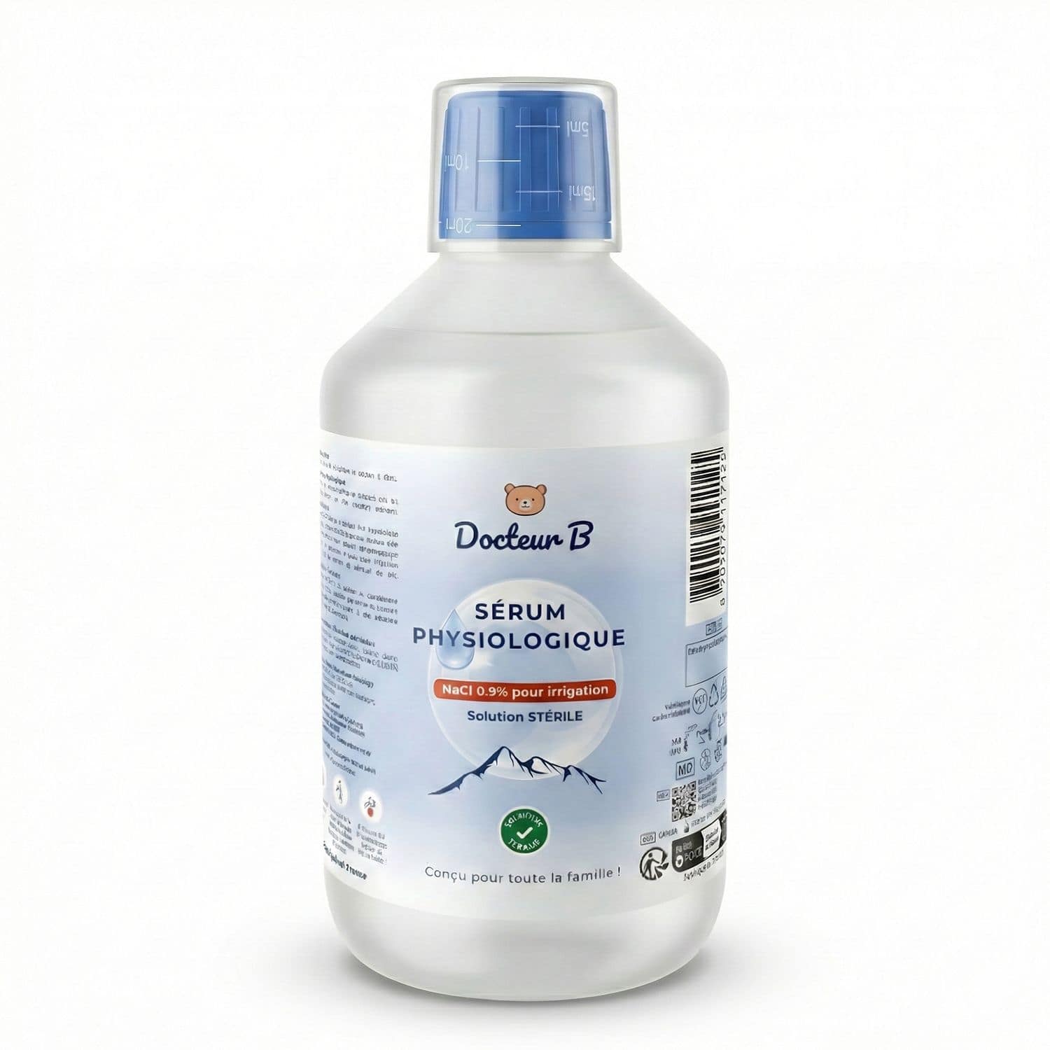 Docteur B — Sterile physiologische Kochsalzlösung NaCl 0,9 % isotonisch — 1 / 5