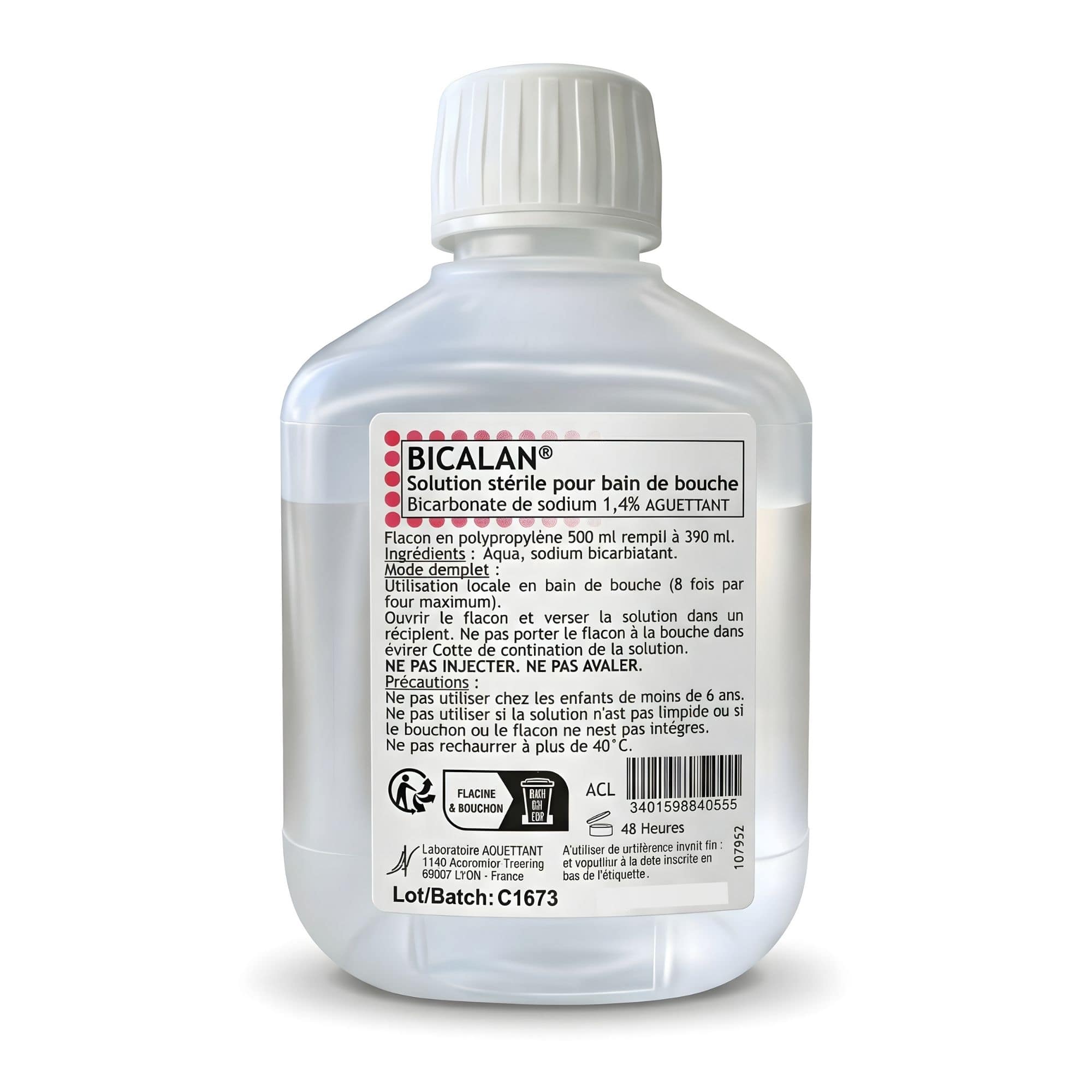 Bicalan — Enjuague bucal estéril sin alcohol (390 ml) — 1 / 1
