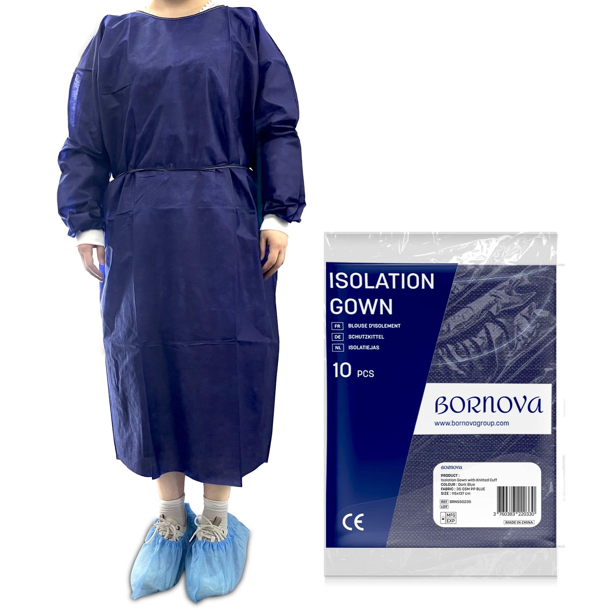 Wegwerp beschermjas van non-woven polypropyleen — 1 / 7