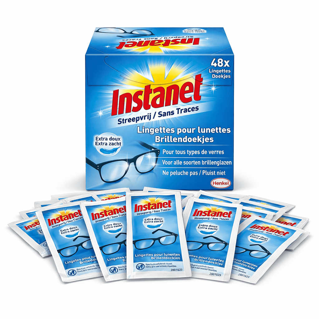 Instanet – Brillenreinigungstücher (Box mit 48 Stück) — 1 / 4